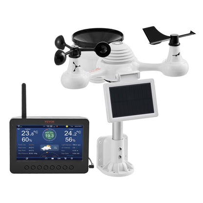 7-in-1 Wi-Fi Weather Station 7 in TFT Display Wireless Outdoor Sensor