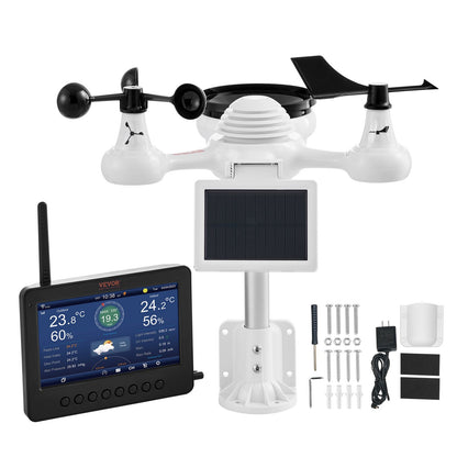 7-in-1 Wi-Fi Weather Station 7 in TFT Display Wireless Outdoor Sensor