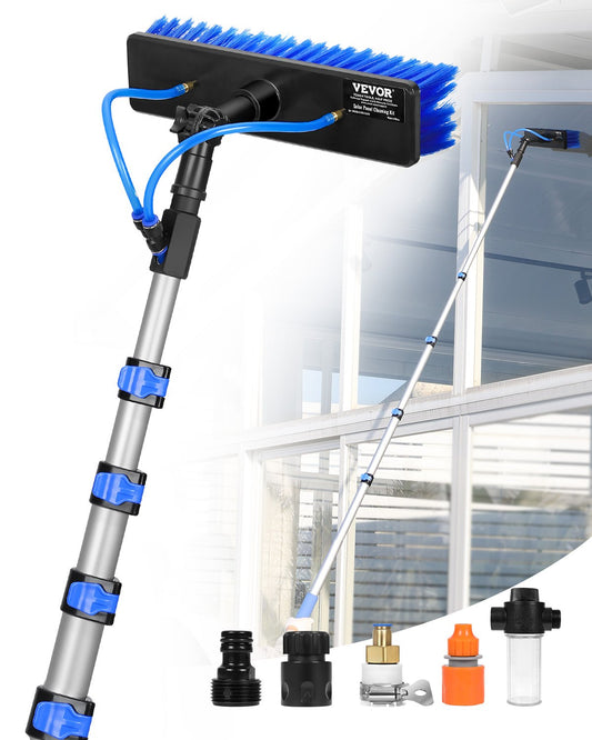 Water Fed Pole Kit 7.3m Solar Panel Cleaning Pole with Extendable Handle