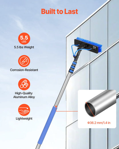 Water Fed Pole Kit 6m Solar Panel Cleaning Pole with Extendable Handle