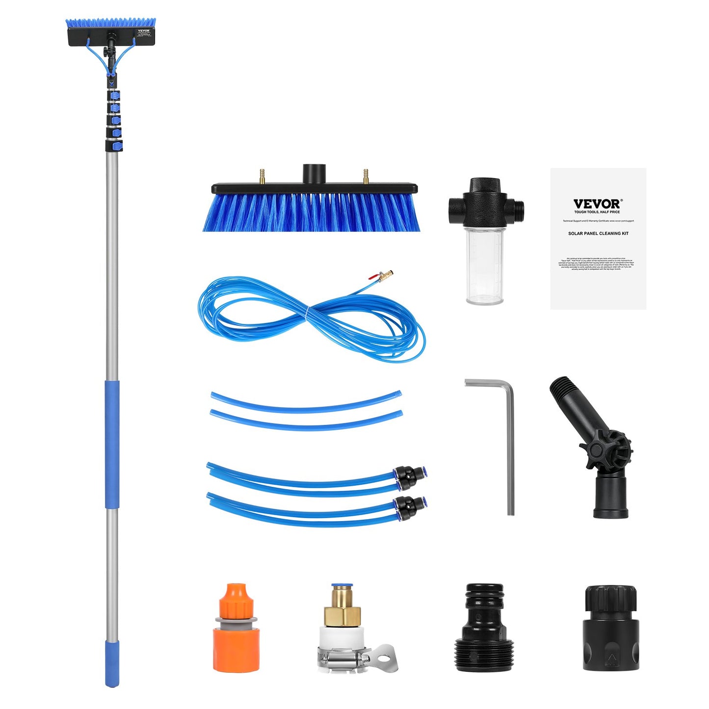 Water Fed Pole Kit 11m Solar Panel Cleaning Pole with Extendable Handle