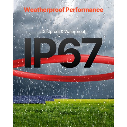 30,48 m/100 Fuß Solarpanel-Verlängerungskabel 10 AWG wasserdichtes PV 6 mm²-Kabel Rot | EU