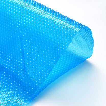 Solar Pool Cover, Φ10 ft Rund Solar Filt för Pooler, Inground Ojord Pool Solar Cover, 15 mil Solar Covers Blå