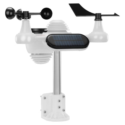 7-in-1 Wireless Weather Station, 7.5 Inch Large Color Screen, Digital Home Weather Station Indoor Outdoor, for Temperature Humidity Wind Speed/Direction Rain UV, with Forecast Data, Alarms, Alerts NO WIFI