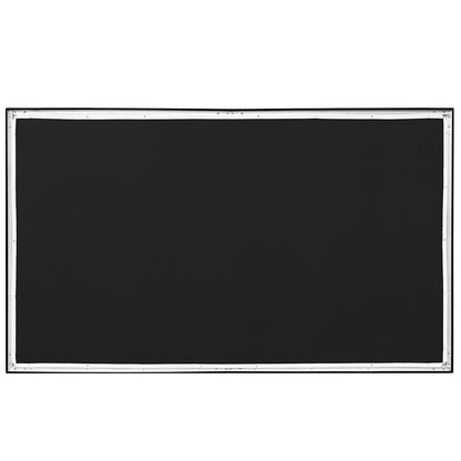 Projektionsleinwand mit 100 Zoll Diagonale, 16:9, 4K HD-Projektor, Aluminiumrahmen, tragbare Projektionsleinwand, Wandhalterung für Heimkino im Freien (100 Zoll)