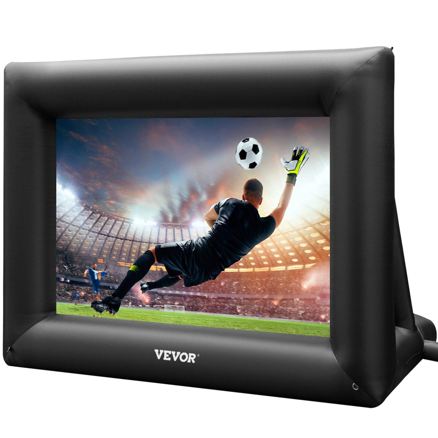 Inflatable Movie Screen 24FT Inflatable Projector Screen for outside with 360W Air Blower Inflatable Screen Oxford Fabric Material Blow Up Screen for Outdoor Movie Supports Front/Rear Projection