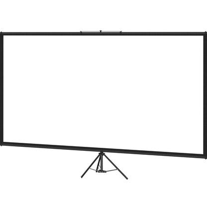 Tripod projector screen with stand 60 inch 16:9 4K HD projection screen stand Wrinkle-free height-adjustable portable screen for projector indoors and outdoors for movies, home theater, games, office