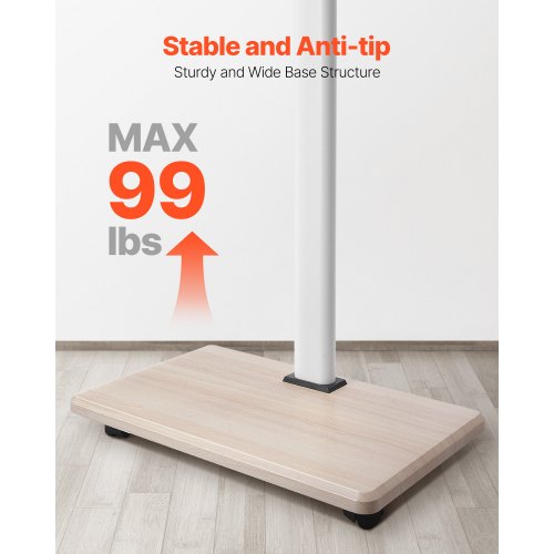 Rullande TV-stativ Mobil TV-vagn Rymmer upp till 49 kg för 32-70 tums skärmar |  EU