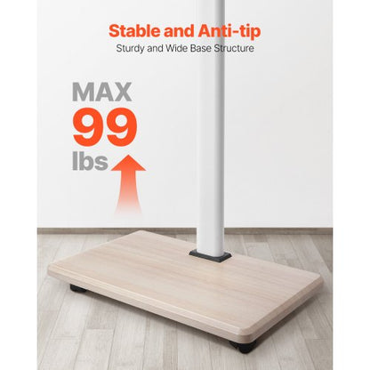 Rullande TV-stativ Mobil TV-vagn Rymmer upp till 49 kg för 32-70 tums skärmar |  EU