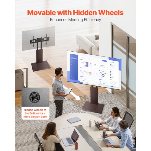 Universal TV-Ständer Schwenkständer Hält bis zu 49 kg für 32-70 Zoll Bildschirme | EU