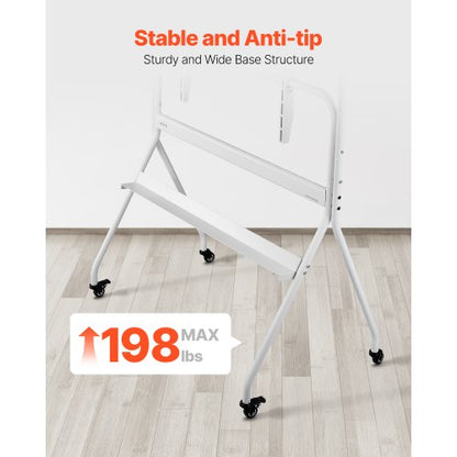 Rolling TV Stand Mobile TV Cart Holds up to 84 kg for 35-100 inch screens | EU