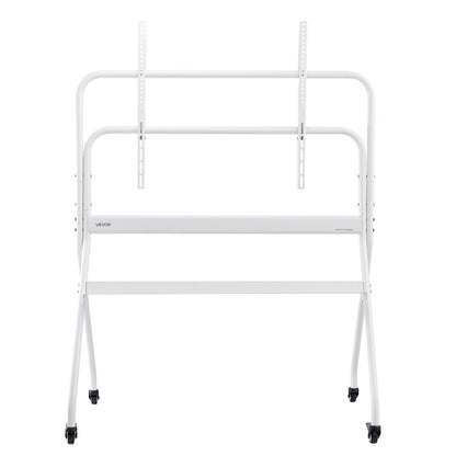 Rolling TV Stand, Mobile TV Cart for 35-100 Inch LED/LCD/OLED Flat/Curved TVs, Portable Monitor Stand with Wheels Hold up to 198 lbs for Living Room, Bedroom, Office, Outdoor, Max VESA 800x600mm