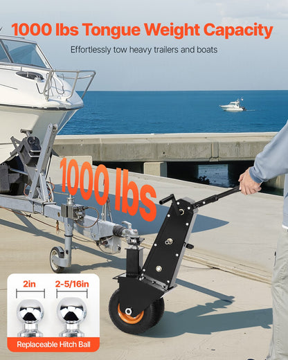 Anhängerwagen, 1000 Pfund Tragkraft, Anhängertransportwagen, 2 und 2-5/16 Zoll Kugeln