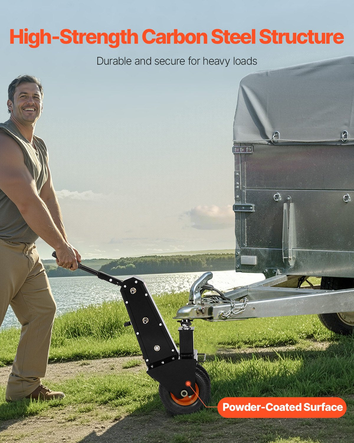 Anhängerwagen, 1000 Pfund Tragkraft, Anhängertransportwagen, 2 und 2-5/16 Zoll Kugeln