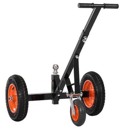 Heavy-Duty Trailer Dolly, 1000lbs Tongue Weight Capacity, Carbon Steel Trailer Mover with 2 inch Ball, 14 inch Pneumatic Tires, Portable Tow Dolly for Moving RV Trailer