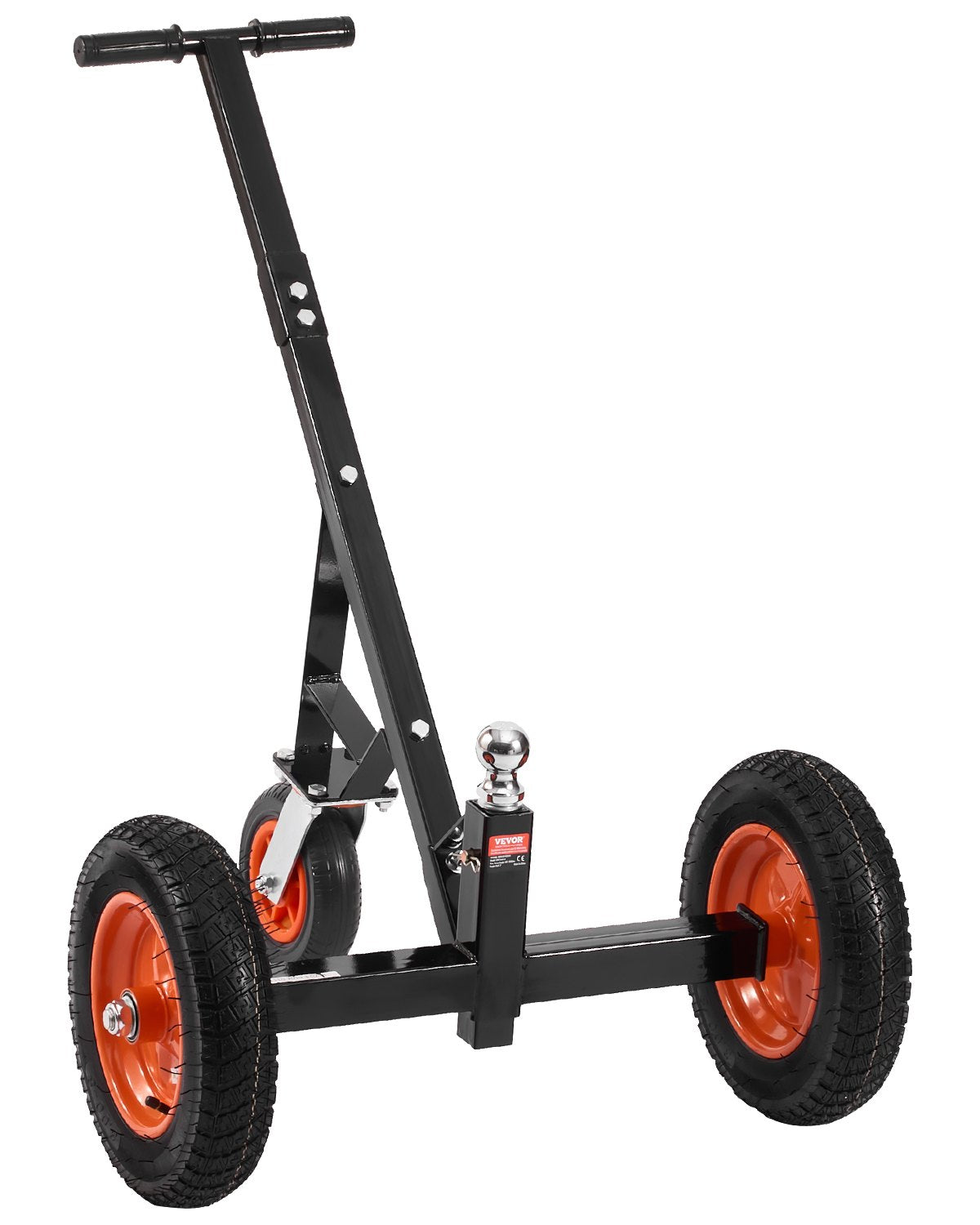 Heavy-Duty Trailer Dolly, 1000lbs Tongue Weight Capacity, Carbon Steel Trailer Mover with 2 inch Ball, 14 inch Pneumatic Tires, Portable Tow Dolly for Moving RV Trailer