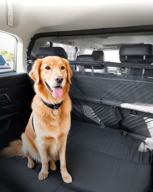 Dog Car Barrier 46" Wide Car Divider for Cargo Area Vehicle Pet Barrier