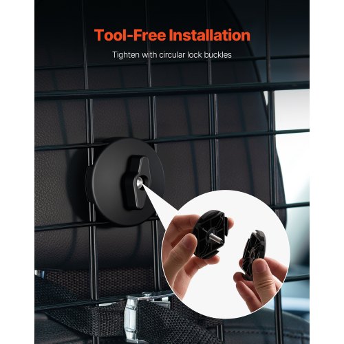 Hunde-Autobarriere 38"-66,3" Verstellbares Haustier-Trenntor für den Laderaum | EU