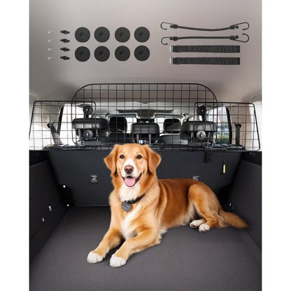 Hunde-Autobarriere 38"-66,3" Verstellbares Haustier-Trenntor für den Laderaum | EU