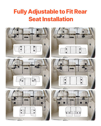 Hunde-Autobarriere, 93–152 cm, verstellbare Haustier-Trennwand für den Laderaum