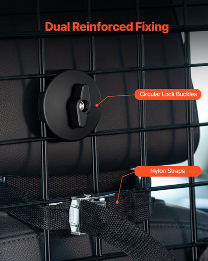 Hunde-Autobarriere, 93–152 cm, verstellbare Haustier-Trennwand für den Laderaum