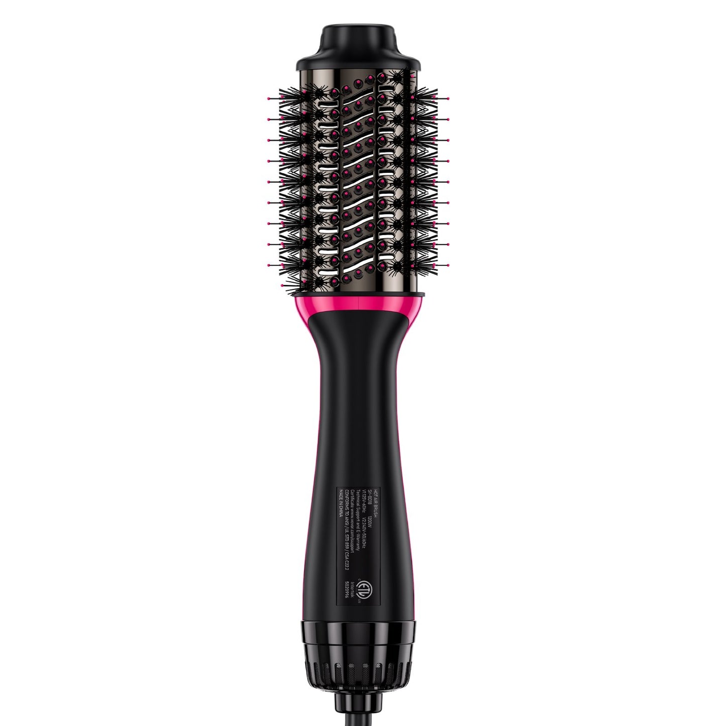 Hårfönborste Ionic Hair Styler Volumizer med 65 mm ovalt fat