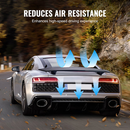 GT Wing Car Spoiler, 46.3 Inch Universal Spoiler, Compatible with Most Sedans and Coupes, High Strength ABS Material, Car Rear Spoiler Wing, Racing Spoiler BGW/JDM Drift Glossy Black