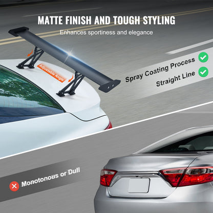 Universal Heckspoiler GT Stil Einstellbare Stamm Flügel Auto Racing 43.3''