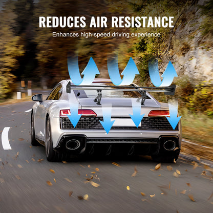 Universal Heckspoiler GT Stil Einstellbare Stamm Flügel Auto Racing 53.1''