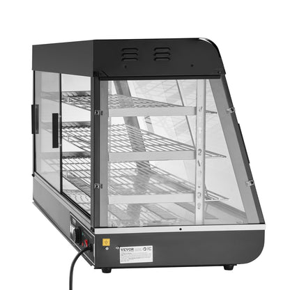 3-stufiger kommerzieller Speisenwärmer-Display-Arbeitsplatten-Pizzaschrank mit Beleuchtung