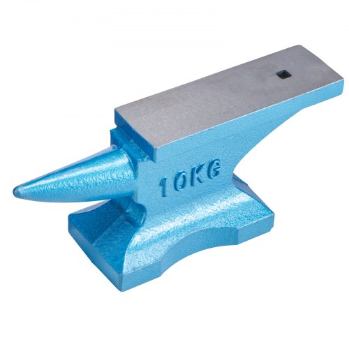 Single Horn Anvil 22Lbs Cast Iron Anvil Blacksmith for Sale Forge Tools and Equipment Anvil Rugged Round Horn Anvil Blacksmith Jewelers Metalsmith Blacksmith Tool