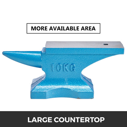 Single Horn Anvil 22Lbs Cast Iron Anvil Blacksmith for Sale Forge Tools and Equipment Anvil Rugged Round Horn Anvil Blacksmith Jewelers Metalsmith Blacksmith Tool