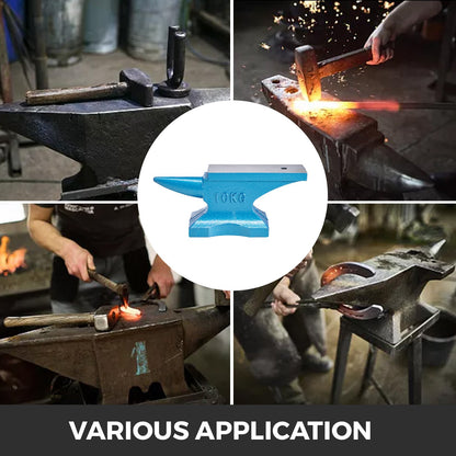 Single Horn Anvil 22Lbs Cast Iron Anvil Blacksmith for Sale Forge Tools and Equipment Anvil Rugged Round Horn Anvil Blacksmith Jewelers Metalsmith Blacksmith Tool