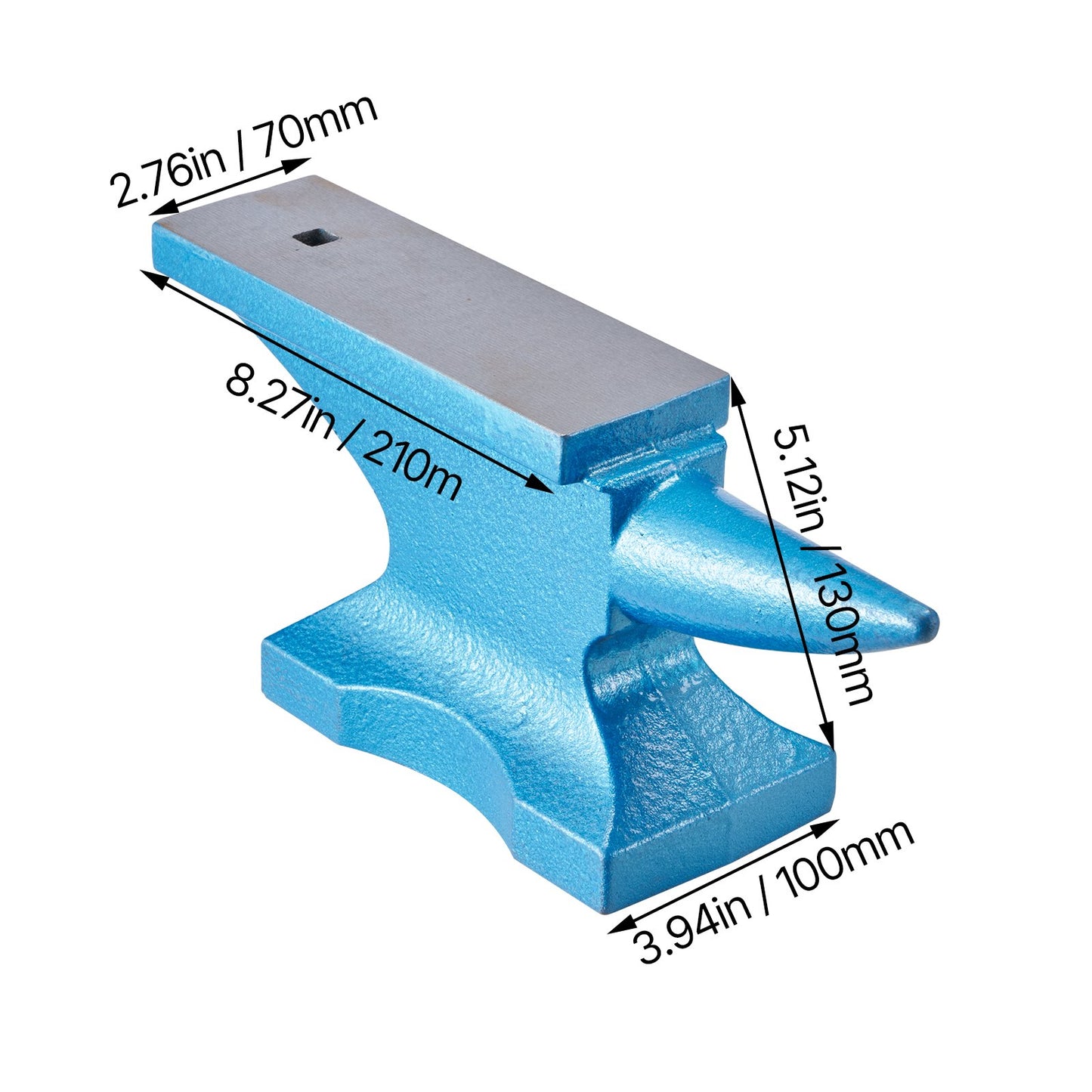 Single Horn Anvil 22Lbs Cast Iron Anvil Blacksmith for Sale Forge Tools and Equipment Anvil Rugged Round Horn Anvil Blacksmith Jewelers Metalsmith Blacksmith Tool