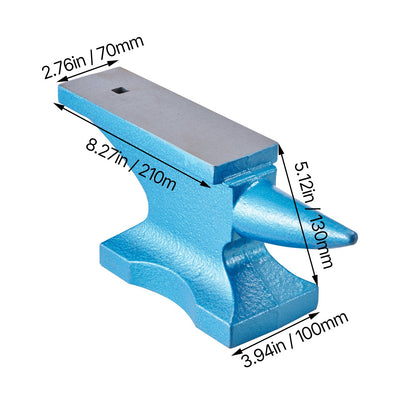 Single Horn Anvil 22Lbs Cast Iron Anvil Blacksmith for Sale Forge Tools and Equipment Anvil Rugged Round Horn Anvil Blacksmith Jewelers Metalsmith Blacksmith Tool