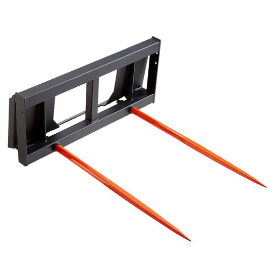 49" höspjut, balspjut 3000lbs lastkapacitet, minilastare Traktortillbehör 2 st spjut, snabbfäste spikgafflar