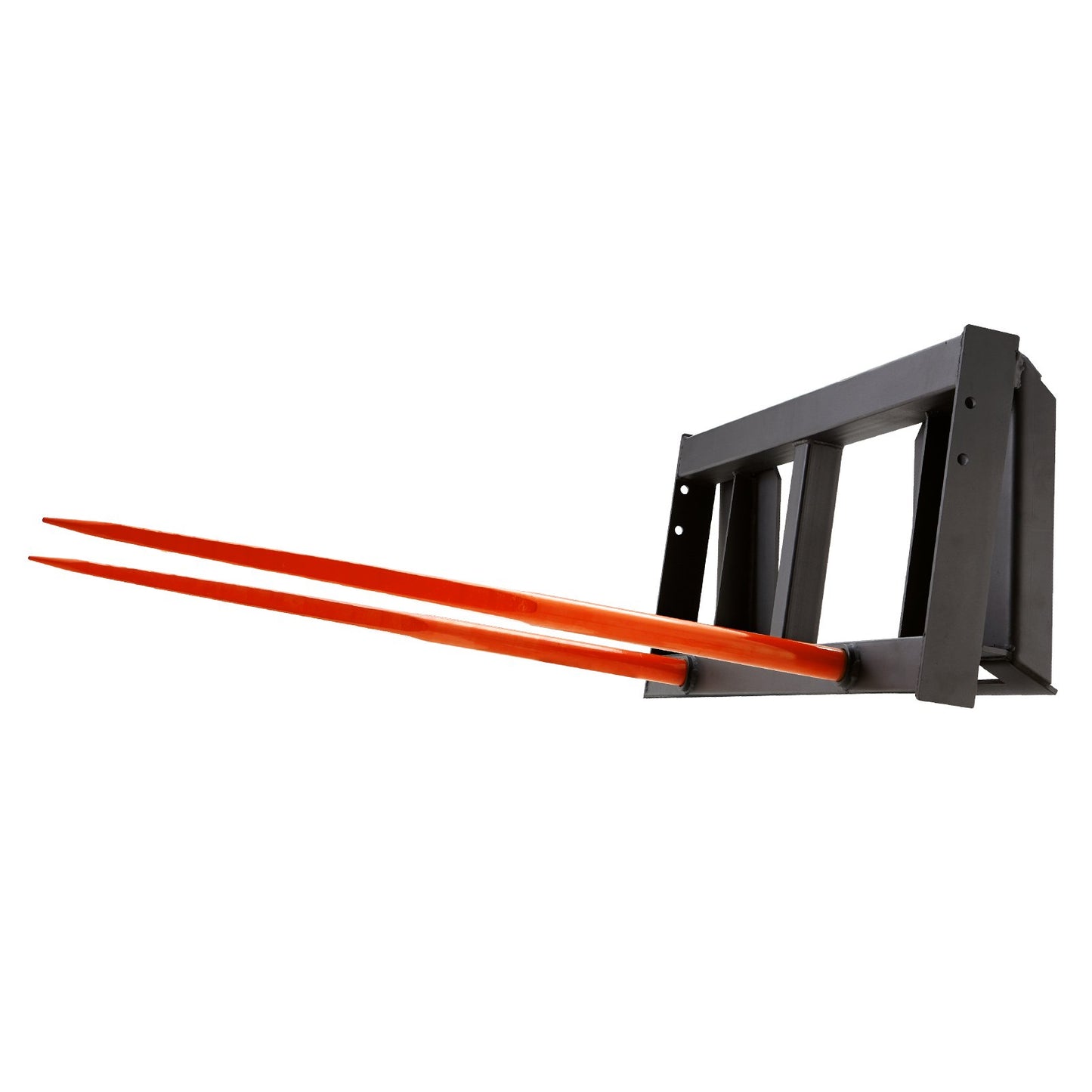 49" höspjut, balspjut 3000lbs lastkapacitet, minilastare Traktortillbehör 2 st spjut, snabbfäste spikgafflar