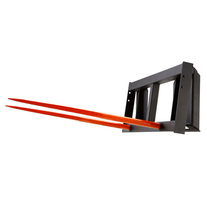 49" höspjut, balspjut 3000lbs lastkapacitet, minilastare Traktortillbehör 2 st spjut, snabbfäste spikgafflar