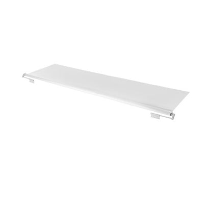 Camper Awning Fabric Replacement, 1" to 13', Weatherproof Durable Slide Topper Awning with Bracket, Heavy Duty Slide Topper Awning with Stainless Steel Material, Fit for RV & Motorhome(White)