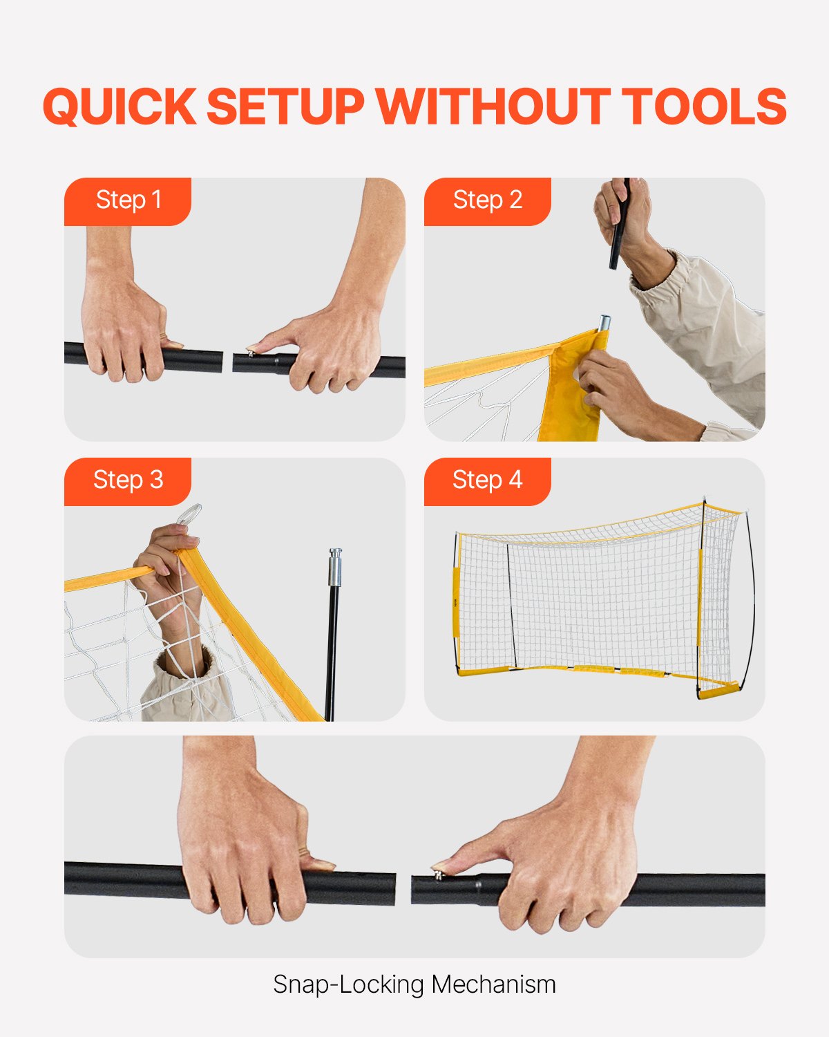 12x6 ft Bärbar Fotbollsmål Barn Fotbollsnät Bärväska Bakgårdsträning