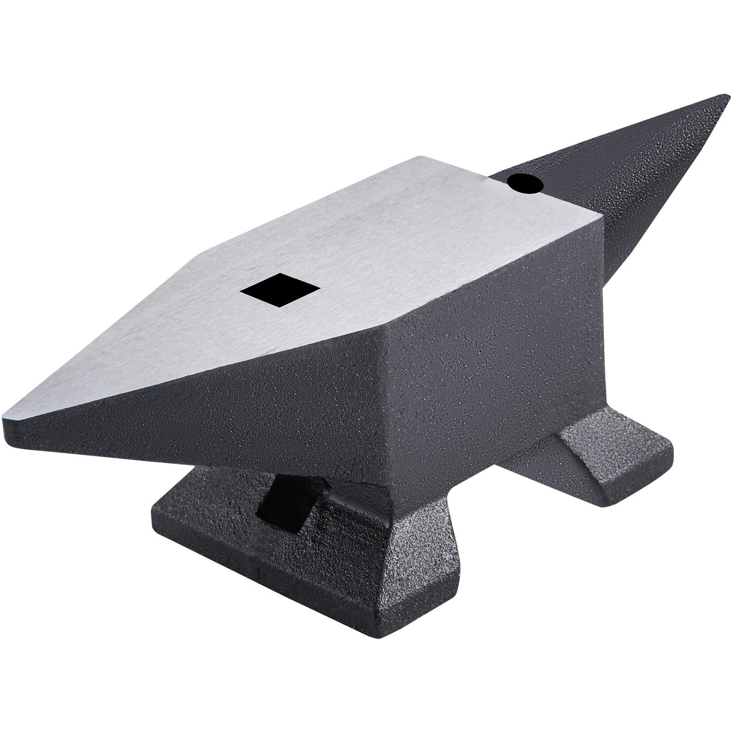 Cast Steel Anvil, 22 lbs (10 kg) Single Horn Anvil with Large Countertop and Stable Base, High Hardness Sturdy Round Horn Anvil Blacksmith, for Bending, Shaping