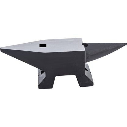 Cast Steel Anvil, 22 lbs (10 kg) Single Horn Anvil with Large Countertop and Stable Base, High Hardness Sturdy Round Horn Anvil Blacksmith, for Bending, Shaping