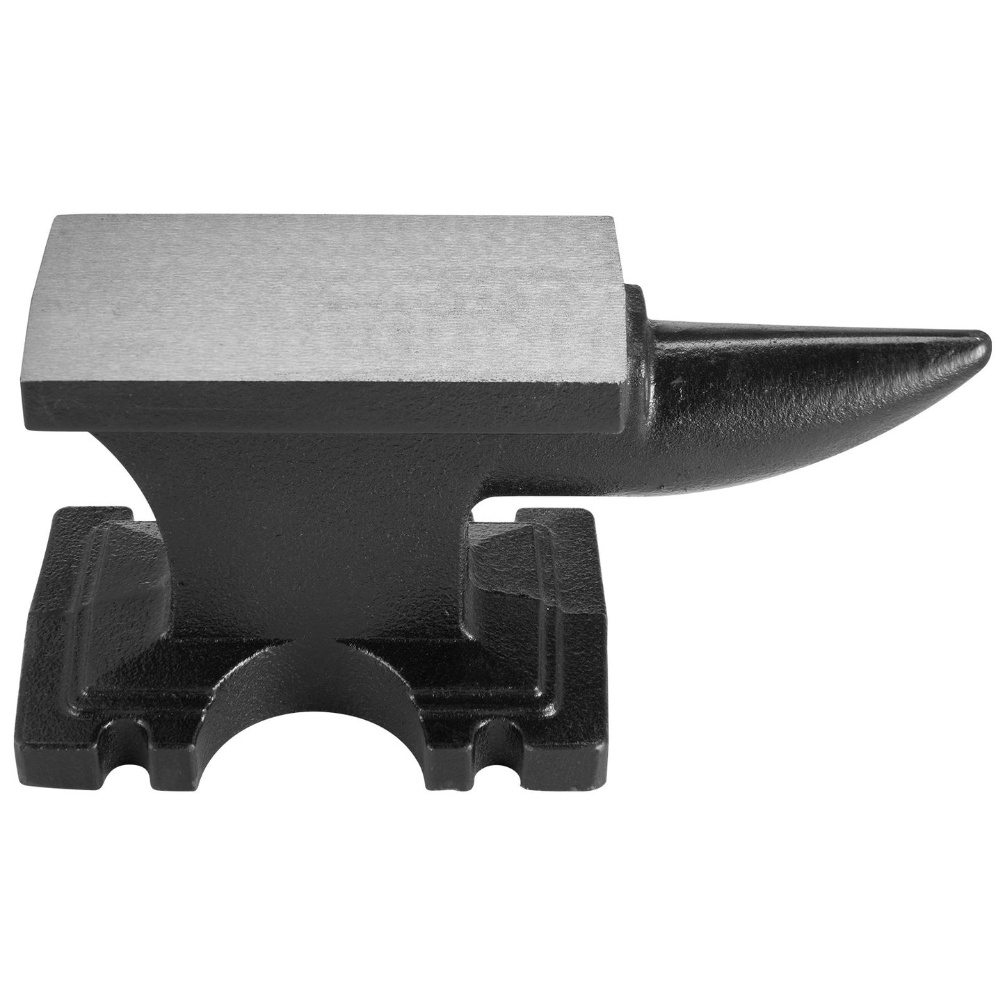Cast Iron Anvil, 25 Lbs(11kg) Single Horn Anvil with 6.8 x 3.5 inch Countertop and Stable Base, High Hardness Rugged Round Horn Anvil Blacksmith, for Bending, Shaping