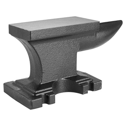 Cast Iron Anvil, 25 Lbs(11kg) Single Horn Anvil with 6.8 x 3.5 inch Countertop and Stable Base, High Hardness Rugged Round Horn Anvil Blacksmith, for Bending, Shaping