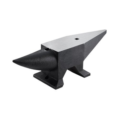 Cast Iron Anvil, 86 Lbs Single Horn Anvil with Large Countertop and Stable Base, High Hardness Rugged Round Horn Anvil Blacksmith, for Bending, Shaping
