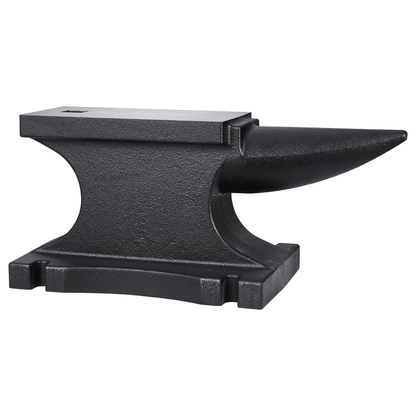 Cast Iron Anvil, 100 Lbs/45kg Single Horn Anvil, with 10.4 x 5 in Countertop and Stable Base, High Hardness Rugged Round Horn Anvil Blacksmith, for Shaping, Bending, Twisting