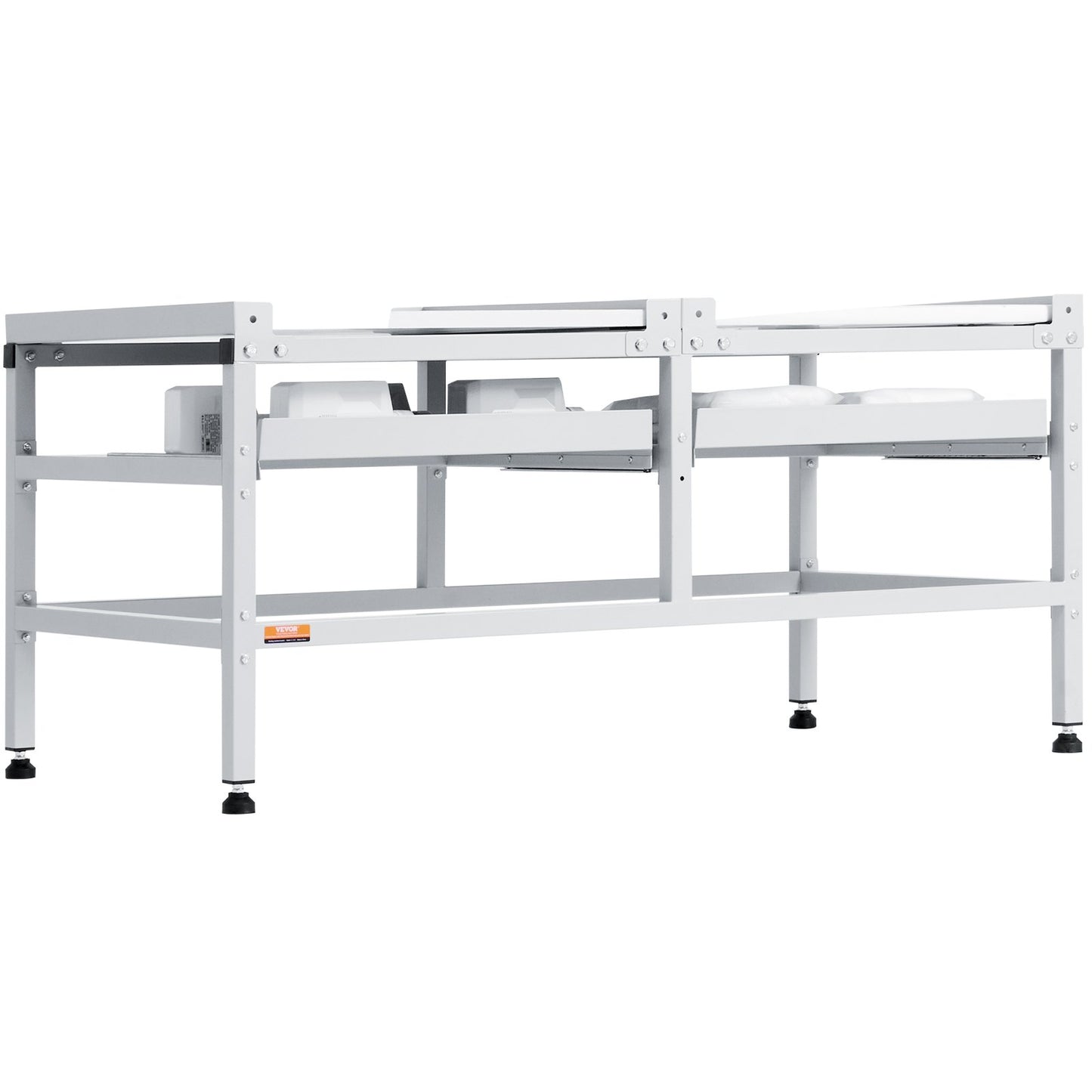 Tvättmaskinsstativ piedestal 48,5x25 tum 590LB med dubbelbricka