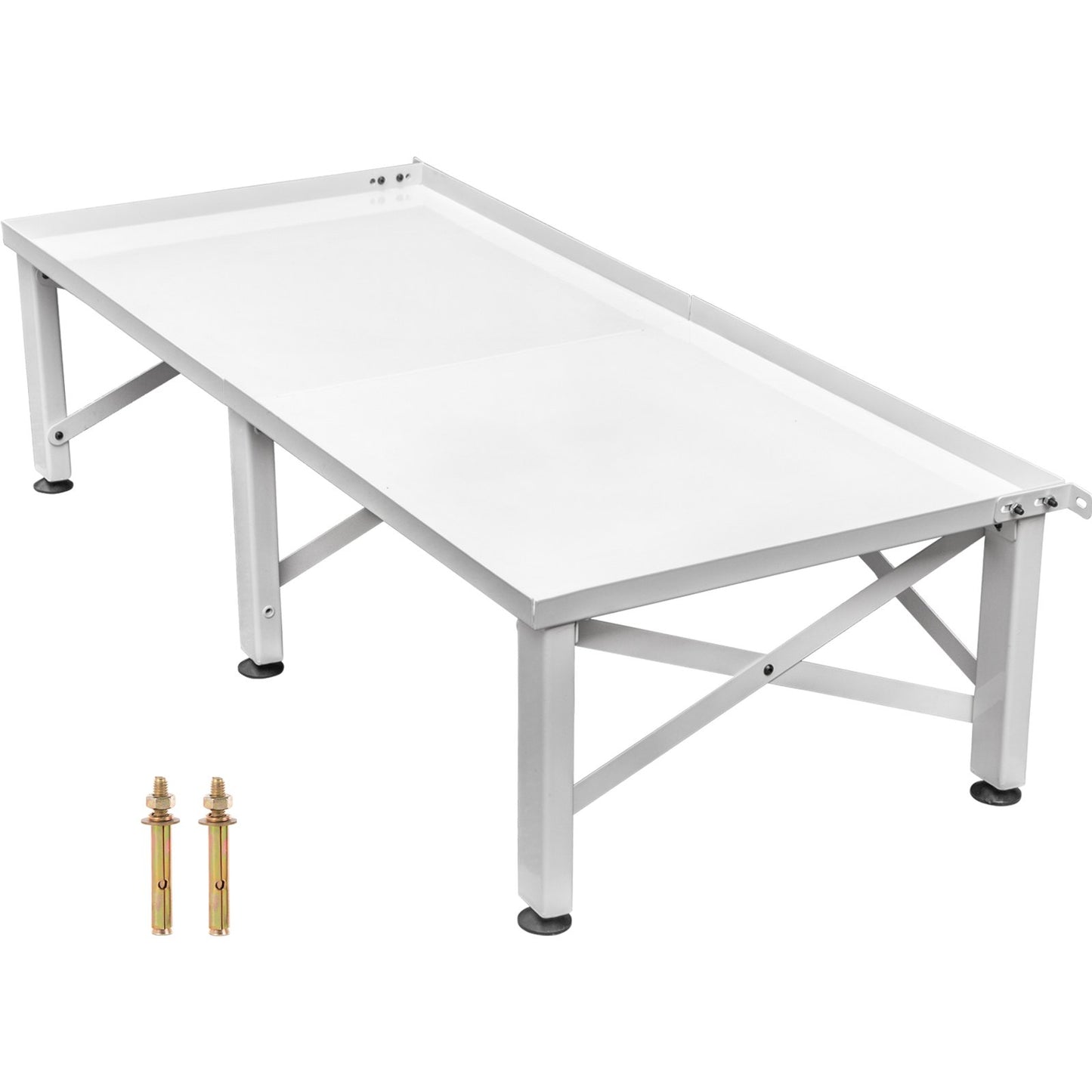 Tvättpiedestal 48,8 x 21,6 tum bredd Universal tvättpiedestal 11,8 tum höjd tvättpiedestal Universal med höjdjusterbara fötter för tvättmaskiner, torktumlare, frysar eller kylskåp