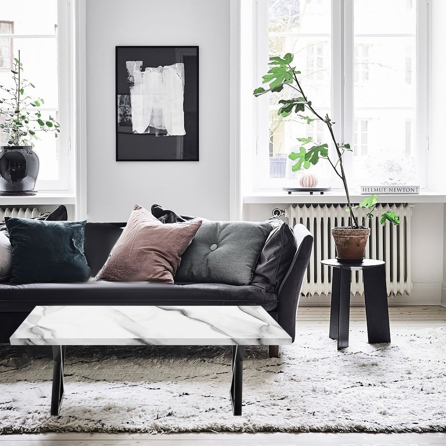 Tischbeine aus Metall, 2er-Set, Esstischbeine, schwarze Schreibtischbeine, 71 cm Höhe, 61 cm Breite, Bankbeine, Couchtischbeine, 780 kg Tragkraft, Stahltischbeine, robuste Basis, modern (Zickzack-Stil)