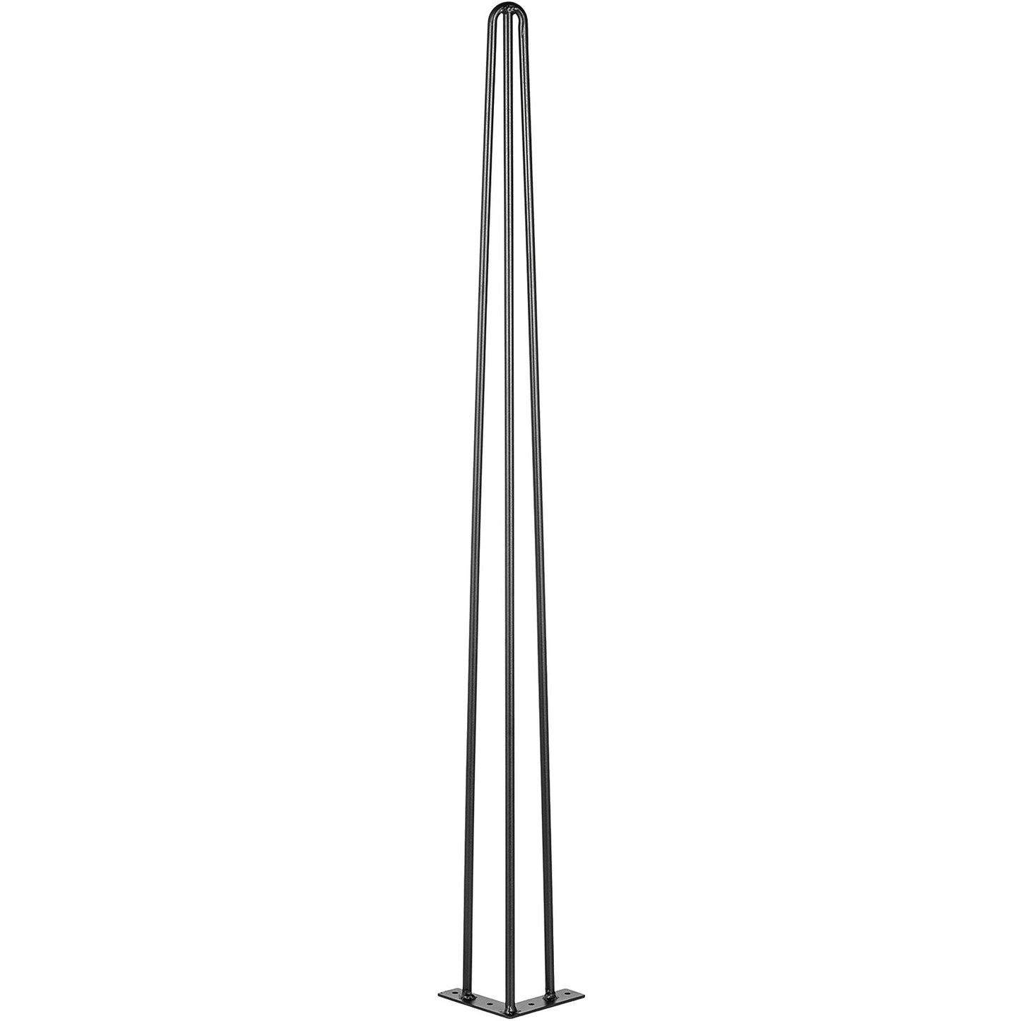 Haarnadel-Tischbeine, 91,4 cm, Schwarz, 4er-Set, Schreibtischbeine, 390 kg Tragkraft (je 100 kg), Haarnadel-Tischbeine, 3 Stangen für Bank, Schreibtisch, Tisch, Stühle für Esszimmertisch, Karbonstahl, DIY, robuste Möbelbeine